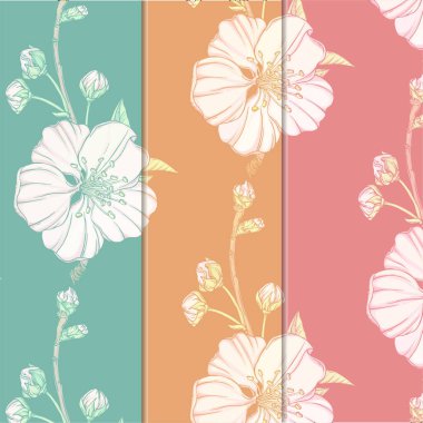 bahar çiçekleriyle birlikte çiçek arkaplanı