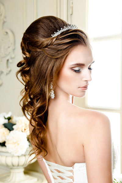 woman in wedding dress