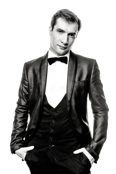 Handsome man in tuxedo — Stock Photo, Image