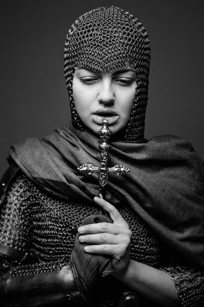女騎士の鎧 — ストック写真