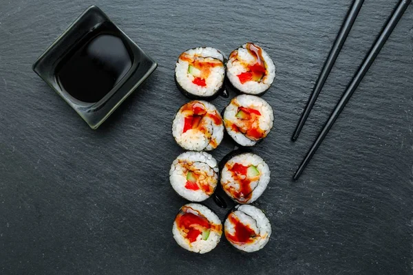 Tasty maki rolls — Stock Photo, Image