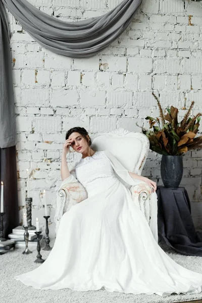 Nő menyasszonyi ruhában Jogdíjmentes Stock Képek