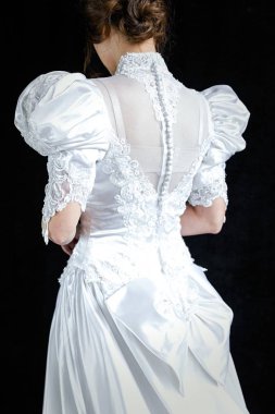 Vintage gelinlik kadın