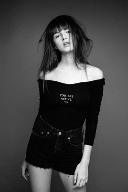 şık çekici kadın