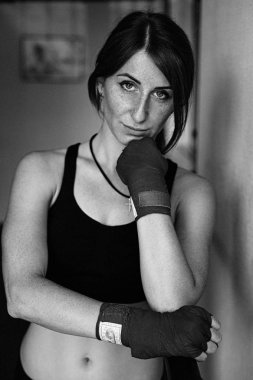 Sportif genç bayan. 