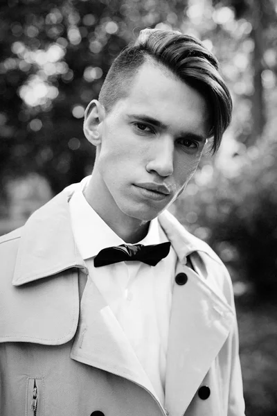 Young man in bow tie — Stock Photo, Image