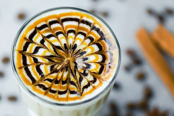 Bicchiere di caffè Latte — Foto Stock