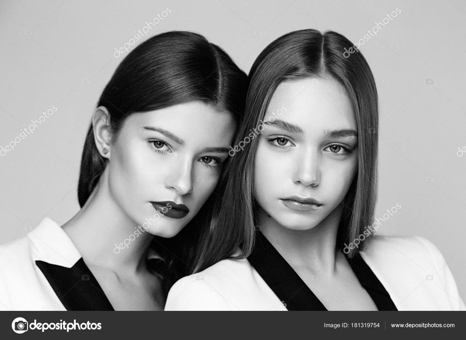 Emotion Concept Two Black White Portraits Stock Photo 272686985 |  Shutterstock