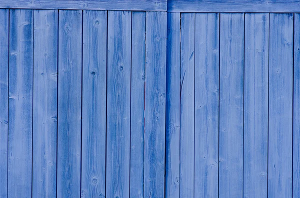 Blue wooden gates background — Stock Photo, Image