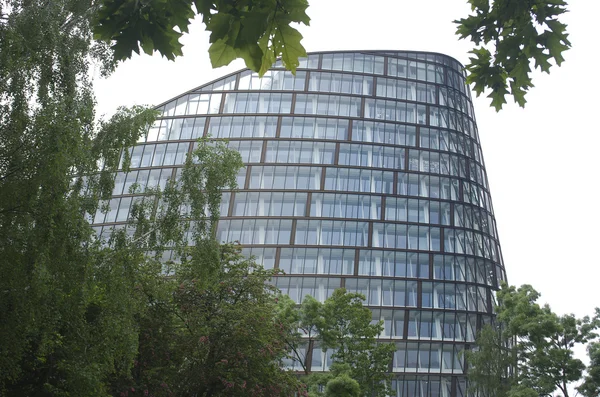 Co-operative head office on white background, Manchester City Centre. Europe