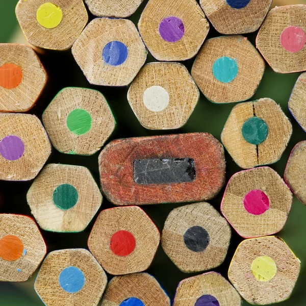 Lápiz lápiz de colores, concepto de regreso a la escuela —  Fotos de Stock