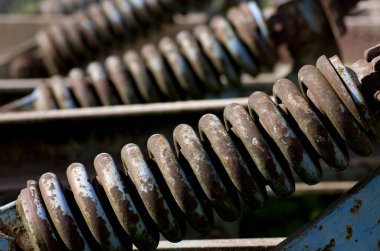 Tarım Makine paslı bahar arka plan 