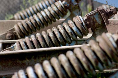 Tarım Makine paslı bahar arka plan 