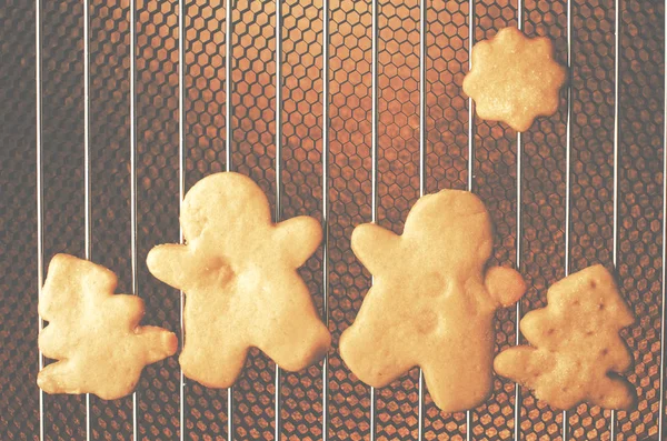 Noel kurabiyeleri, kurabiye — Stok fotoğraf