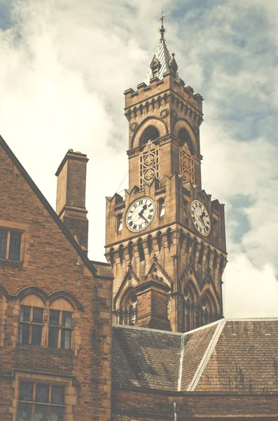 Close-up de Bradford Town Hall, West Yorkshire, Reino Unido — Fotografia de Stock