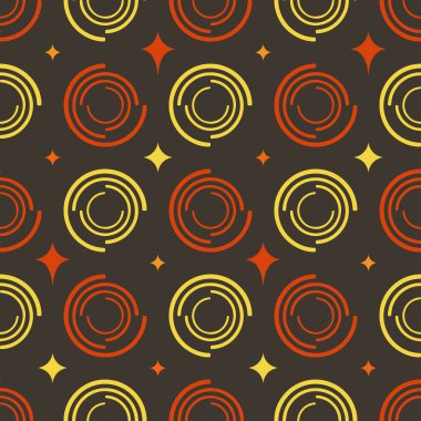 Renkli Daireler yıldızlar arka plan