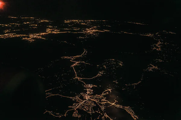 Огни ночного города — стоковое фото