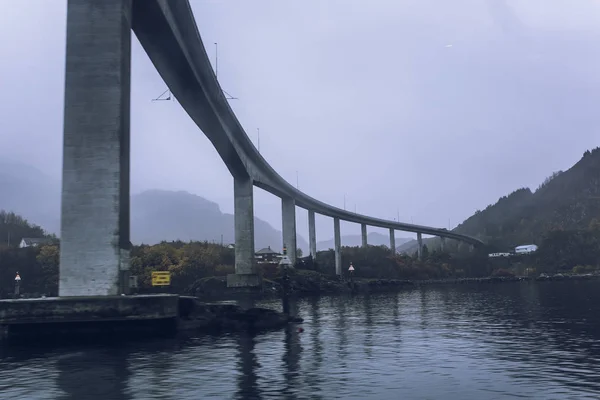 Fog and clouds over water