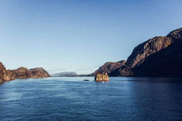 Paesaggio dei fiordi di giorno — Foto Stock