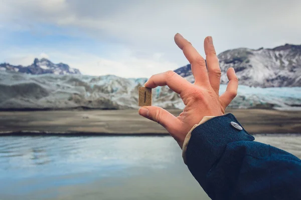 Little stone in hand