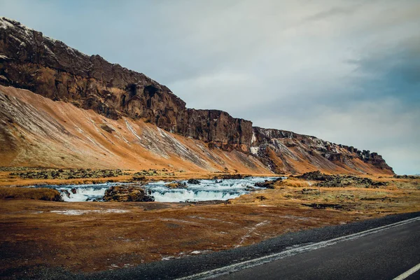 Panoramic view of mountain road — Stock Photo, Image