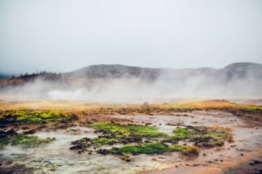 Dünya'dan sis dağ Vadisi çatlaklar