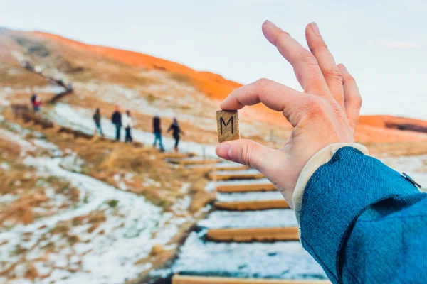 Little stone in hand