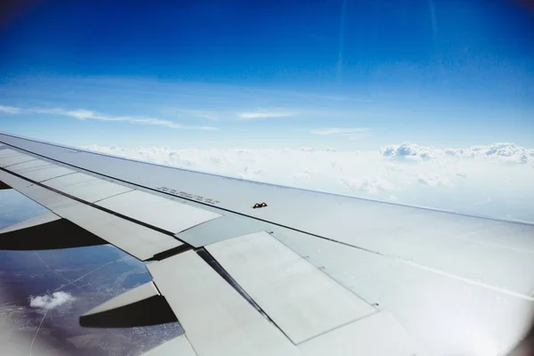 Vista da janela do avião — Fotografia de Stock