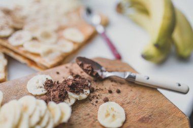 muz pasta hazırlanıyor