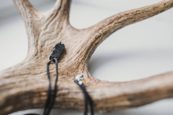 elk horn and pendants