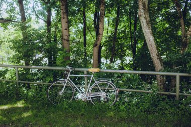 Munchin sokakta park edilmiş Bisiklet