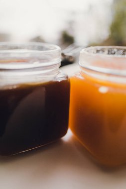 Cam Kavanoz tatlı bal