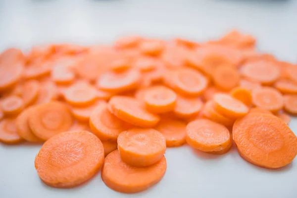Close-up dari irisan wortel — Stok Foto
