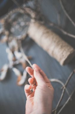Eli yapmak güzel rüya yakalayıcı