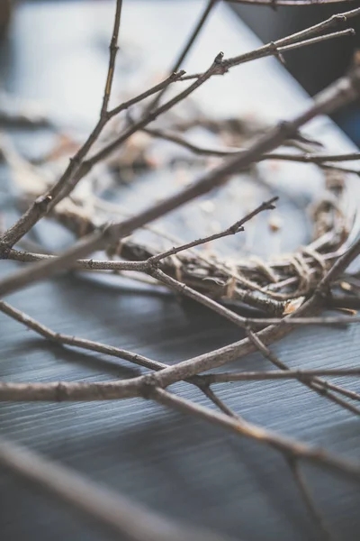 Close-up van handgemaakte dream catcher — Stockfoto