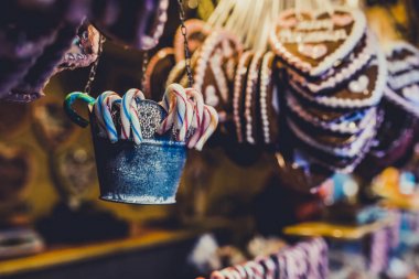 Dresden şehir, Almanya açık metin ile tatlı kurabiye asılı