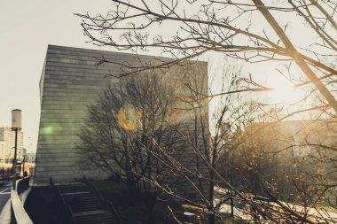 güzel tarihi Dresden şehir güneşli anda Almanya
