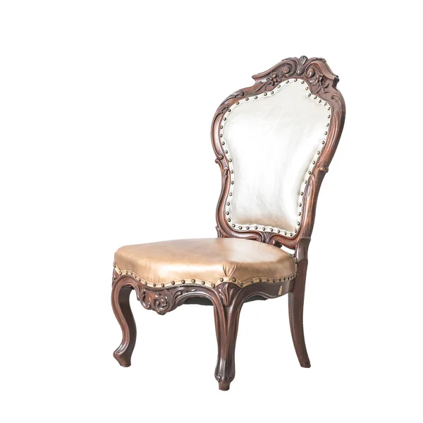 Chaise style classique isolé sur blanc — Photo