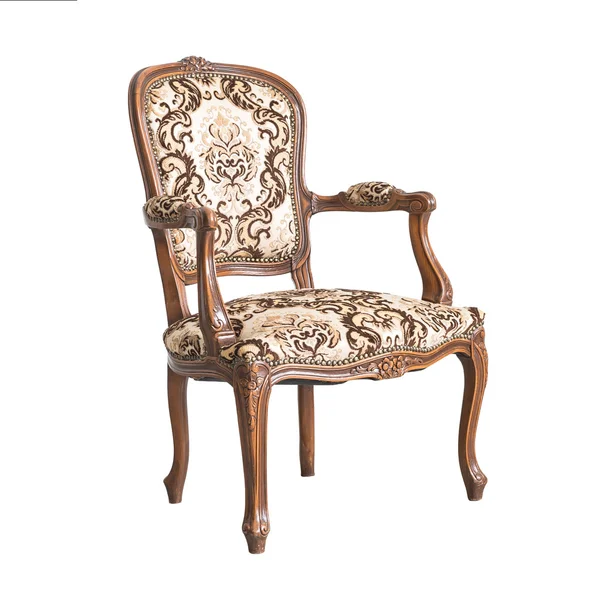 Klassisk stol stil isolerad på vit — Stockfoto