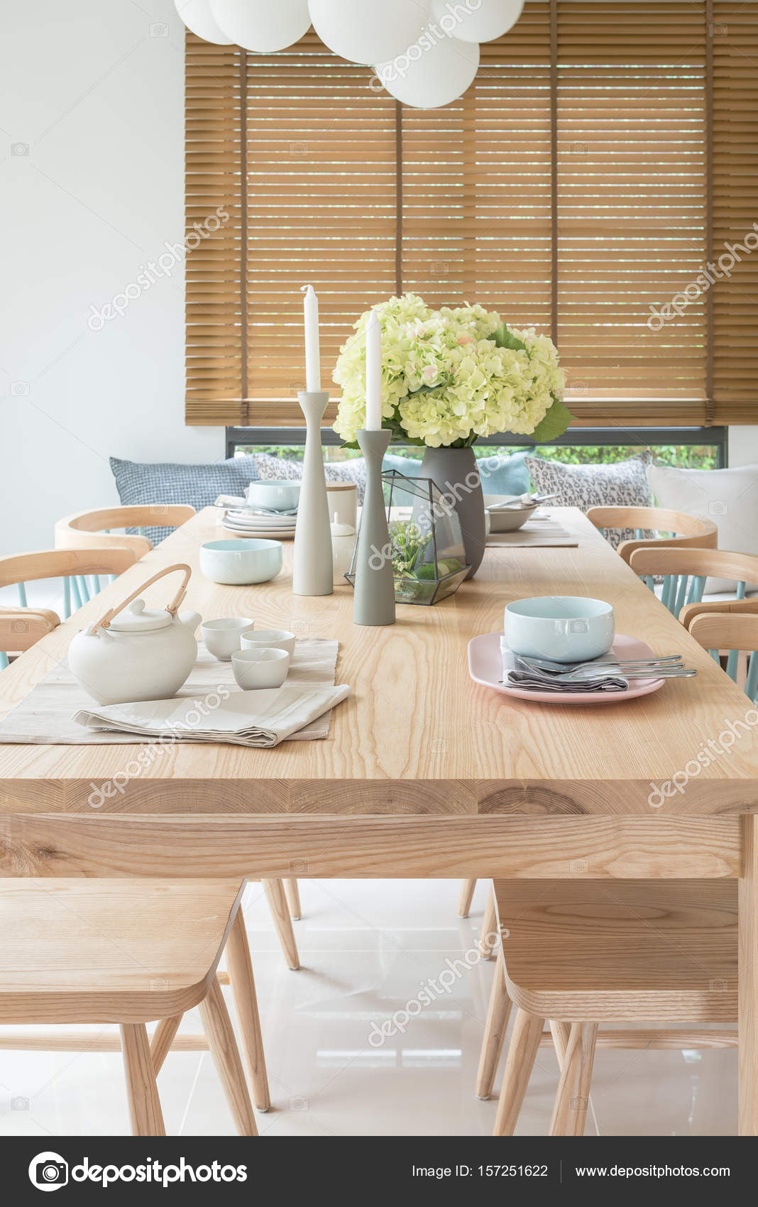 Wooden Dining Table In Modern, Contemporary Wooden Dining Table Set