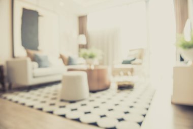 modern oturma odası görüntüsünü bulanıklık