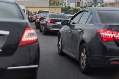 trafik reçel araba otoyol yolda sıra ile acele saat