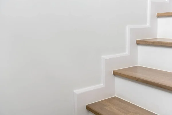 Fából Készült Lépcső Lakberendezés Modern Házban Interior Design Koncepció — Stock Fotó