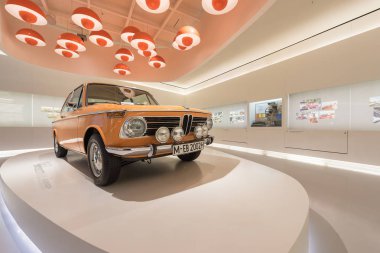 München, Almanya - 20 Ocak 2017: klasik araba koleksiyonu