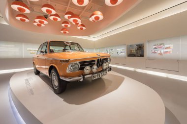 München, Almanya - 20 Ocak 2017: klasik araba koleksiyonu