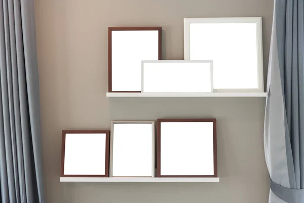 Modern blank picture frame — Stock Photo, Image
