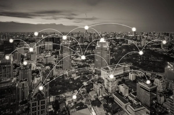 네트워크 연결 개념 — 스톡 사진