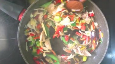 Yemek sebze, food 4k video