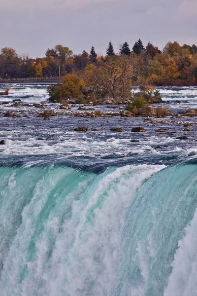 Vacker Bakgrund Med Fantastiska Niagara Vattenfall — Stockfoto