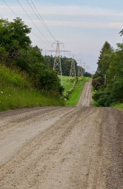 Arka plan hills ile inanılmaz bir yol ile